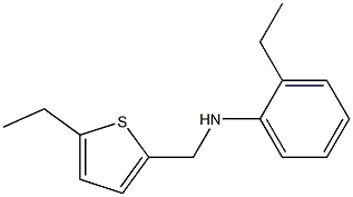 2-ethyl-N-[(5-ethylthiophen-2-yl)methyl]aniline Struktur