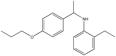 2-ethyl-N-[1-(4-propoxyphenyl)ethyl]aniline Structure