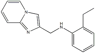 2-ethyl-N-{imidazo[1,2-a]pyridin-2-ylmethyl}aniline 结构式