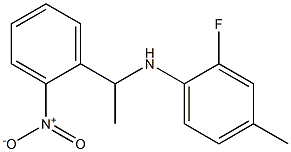  2-fluoro-4-methyl-N-[1-(2-nitrophenyl)ethyl]aniline