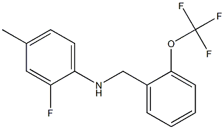 2-fluoro-4-methyl-N-{[2-(trifluoromethoxy)phenyl]methyl}aniline