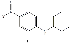 2-fluoro-4-nitro-N-(pentan-3-yl)aniline 结构式