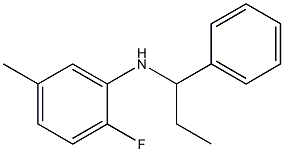2-fluoro-5-methyl-N-(1-phenylpropyl)aniline 化学構造式