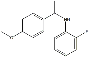 2-fluoro-N-[1-(4-methoxyphenyl)ethyl]aniline Structure