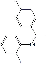 2-fluoro-N-[1-(4-methylphenyl)ethyl]aniline Structure