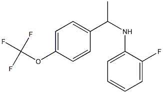 2-fluoro-N-{1-[4-(trifluoromethoxy)phenyl]ethyl}aniline Structure