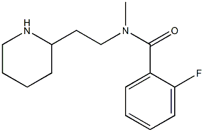 2-fluoro-N-methyl-N-[2-(piperidin-2-yl)ethyl]benzamide|