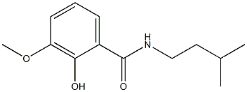 2-hydroxy-3-methoxy-N-(3-methylbutyl)benzamide Struktur