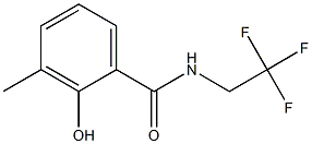2-hydroxy-3-methyl-N-(2,2,2-trifluoroethyl)benzamide Struktur