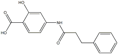 2-hydroxy-4-[(3-phenylpropanoyl)amino]benzoic acid|