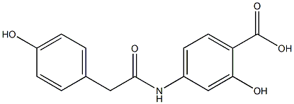 2-hydroxy-4-[2-(4-hydroxyphenyl)acetamido]benzoic acid