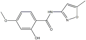  2-hydroxy-4-methoxy-N-(5-methyl-1,2-oxazol-3-yl)benzamide