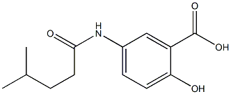 2-hydroxy-5-(4-methylpentanamido)benzoic acid 结构式