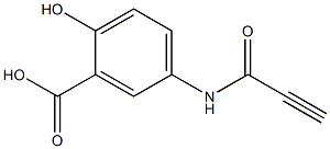 2-hydroxy-5-(propioloylamino)benzoic acid Struktur