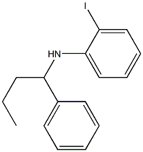 2-iodo-N-(1-phenylbutyl)aniline,,结构式