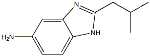 2-isobutyl-1H-benzimidazol-5-amine 化学構造式