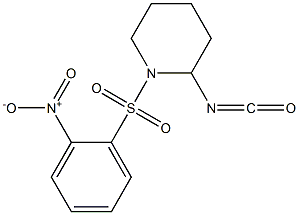 2-isocyanato-1-[(2-nitrobenzene)sulfonyl]piperidine