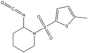 2-isocyanato-1-[(5-methylthiophene-2-)sulfonyl]piperidine|