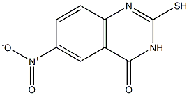 2-mercapto-6-nitroquinazolin-4(3H)-one Struktur