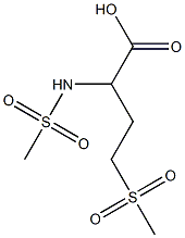 2-methanesulfonamido-4-methanesulfonylbutanoic acid Structure