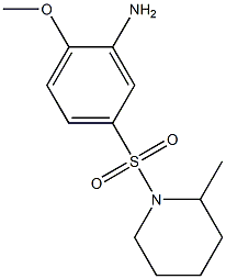 2-methoxy-5-[(2-methylpiperidine-1-)sulfonyl]aniline,,结构式