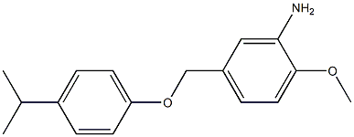 2-methoxy-5-[4-(propan-2-yl)phenoxymethyl]aniline Structure