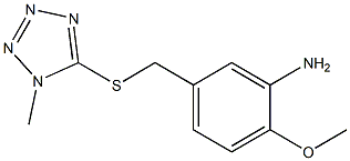 2-methoxy-5-{[(1-methyl-1H-1,2,3,4-tetrazol-5-yl)sulfanyl]methyl}aniline