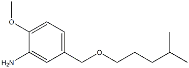 2-methoxy-5-{[(4-methylpentyl)oxy]methyl}aniline,,结构式