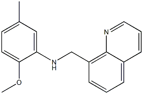 2-methoxy-5-methyl-N-(quinolin-8-ylmethyl)aniline Structure