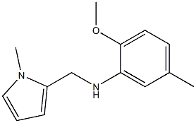 2-methoxy-5-methyl-N-[(1-methyl-1H-pyrrol-2-yl)methyl]aniline,,结构式