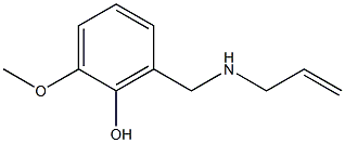 2-methoxy-6-[(prop-2-en-1-ylamino)methyl]phenol,,结构式