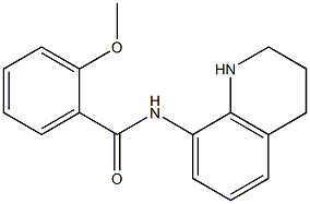 2-methoxy-N-(1,2,3,4-tetrahydroquinolin-8-yl)benzamide Struktur