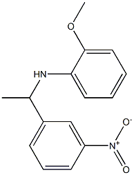 2-methoxy-N-[1-(3-nitrophenyl)ethyl]aniline Struktur