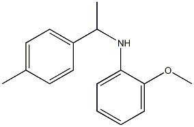 2-methoxy-N-[1-(4-methylphenyl)ethyl]aniline Structure