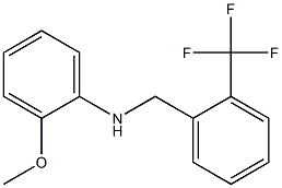 2-methoxy-N-{[2-(trifluoromethyl)phenyl]methyl}aniline Structure