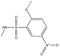 2-methoxy-N-methyl-5-nitrobenzene-1-sulfonamide 结构式