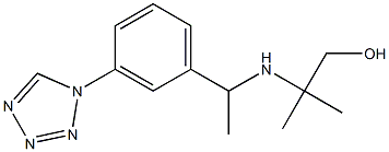2-methyl-2-({1-[3-(1H-1,2,3,4-tetrazol-1-yl)phenyl]ethyl}amino)propan-1-ol Struktur