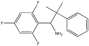 2-methyl-2-phenyl-1-(2,4,6-trifluorophenyl)propan-1-amine,,结构式