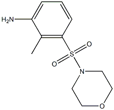 2-methyl-3-(morpholine-4-sulfonyl)aniline 化学構造式