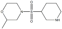 2-methyl-4-(piperidin-3-ylsulfonyl)morpholine,,结构式