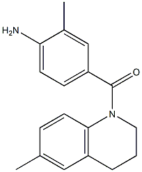 2-methyl-4-[(6-methyl-3,4-dihydroquinolin-1(2H)-yl)carbonyl]aniline Structure