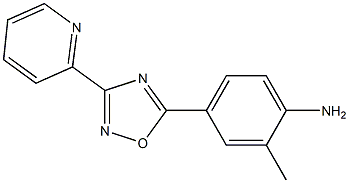 2-methyl-4-[3-(pyridin-2-yl)-1,2,4-oxadiazol-5-yl]aniline Struktur