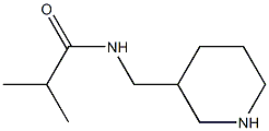 2-methyl-N-(piperidin-3-ylmethyl)propanamide Struktur