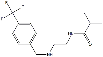 2-methyl-N-[2-({[4-(trifluoromethyl)phenyl]methyl}amino)ethyl]propanamide Structure