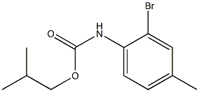 2-methylpropyl N-(2-bromo-4-methylphenyl)carbamate Structure