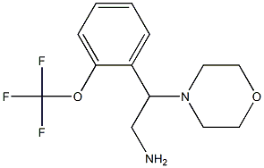 2-morpholin-4-yl-2-[2-(trifluoromethoxy)phenyl]ethanamine Structure