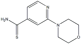 2-morpholin-4-ylpyridine-4-carbothioamide,,结构式