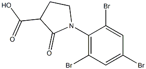 2-oxo-1-(2,4,6-tribromophenyl)pyrrolidine-3-carboxylic acid Struktur