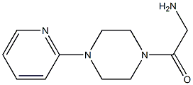 2-oxo-2-(4-pyridin-2-ylpiperazin-1-yl)ethanamine 化学構造式