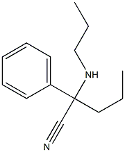 2-phenyl-2-(propylamino)pentanenitrile Structure